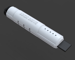 LockM, a lockable USB drive prototype by ThingM